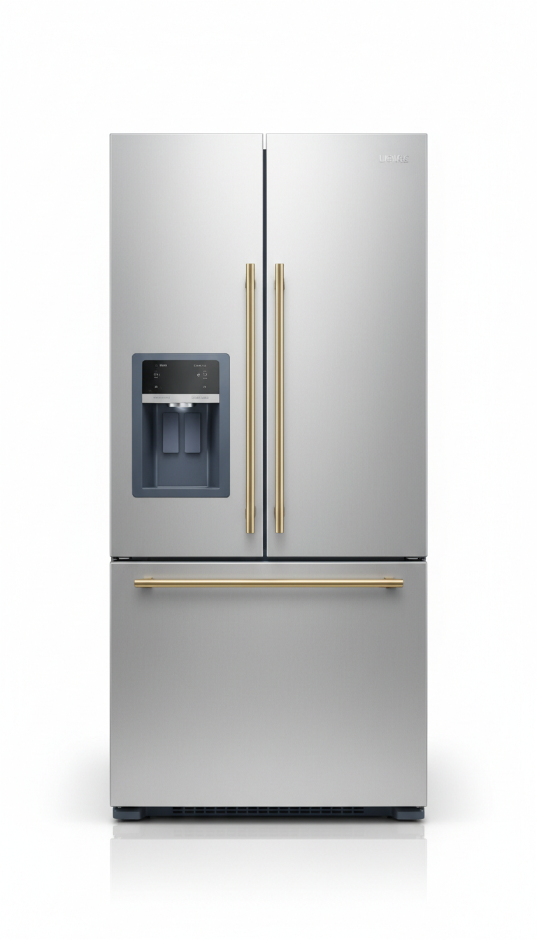 Réfrigérateur inox grande capacité