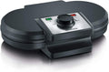 SEVERIN Waffle Maker 1600W, Non-stick Waffle Maker for Fluffy and Crispy Belgian Waffles, Compact Design PFAS-Free Waffle Machine, Black, WA 2130