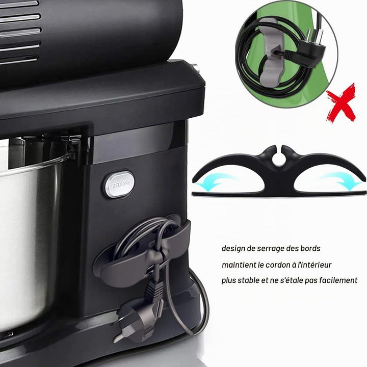 SisBroo 4 Pack Cord Organizer for Kitchen Appliances, Cable Winders, Appliances, Casserole, Mixer, Coffee Maker, Air Fryer