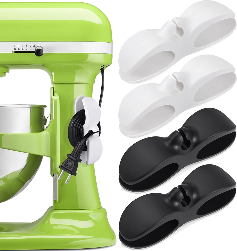 SisBroo 4 Pack Cord Organizer for Kitchen Appliances, Cable Winders, Appliances, Casserole, Mixer, Coffee Maker, Air Fryer